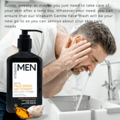 Amber Woodland Gentle Face Wash 6.7 Fl Oz/200 ML -Primally Pure Shop AW face wash in use 55337.1634241847