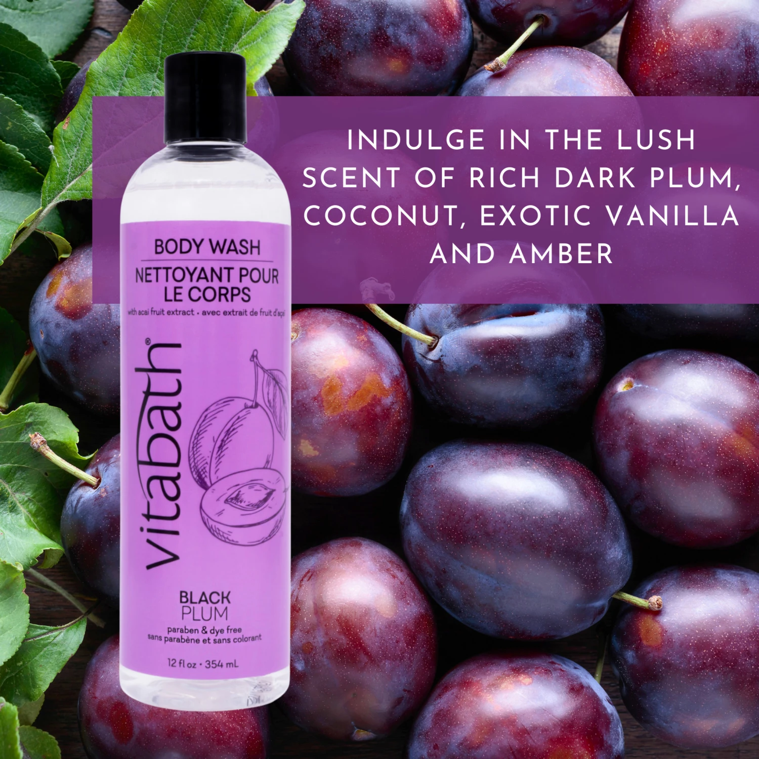 Black Plum Body Wash 12 Fl Oz/354 ML 8 Black Plum Body Wash 12 Fl Oz/354 ML - Image 6