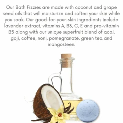 Coconut Noir™ Bath Fizzies 11.3oz/320g -Primally Pure Shop CN Bath Fizzies lifestyle 11 57266.1678138355