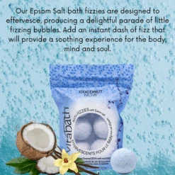 Coconut Noir™ Bath Fizzies 11.3oz/320g -Primally Pure Shop CN Bath Fizzies lifestyle 1 87176.1678138356