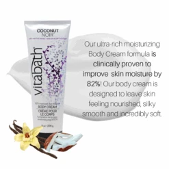 Coconut Noir™ Body Cream 8 Oz/226 G -Primally Pure Shop CN Body Cream smear A content 79001.1556581586