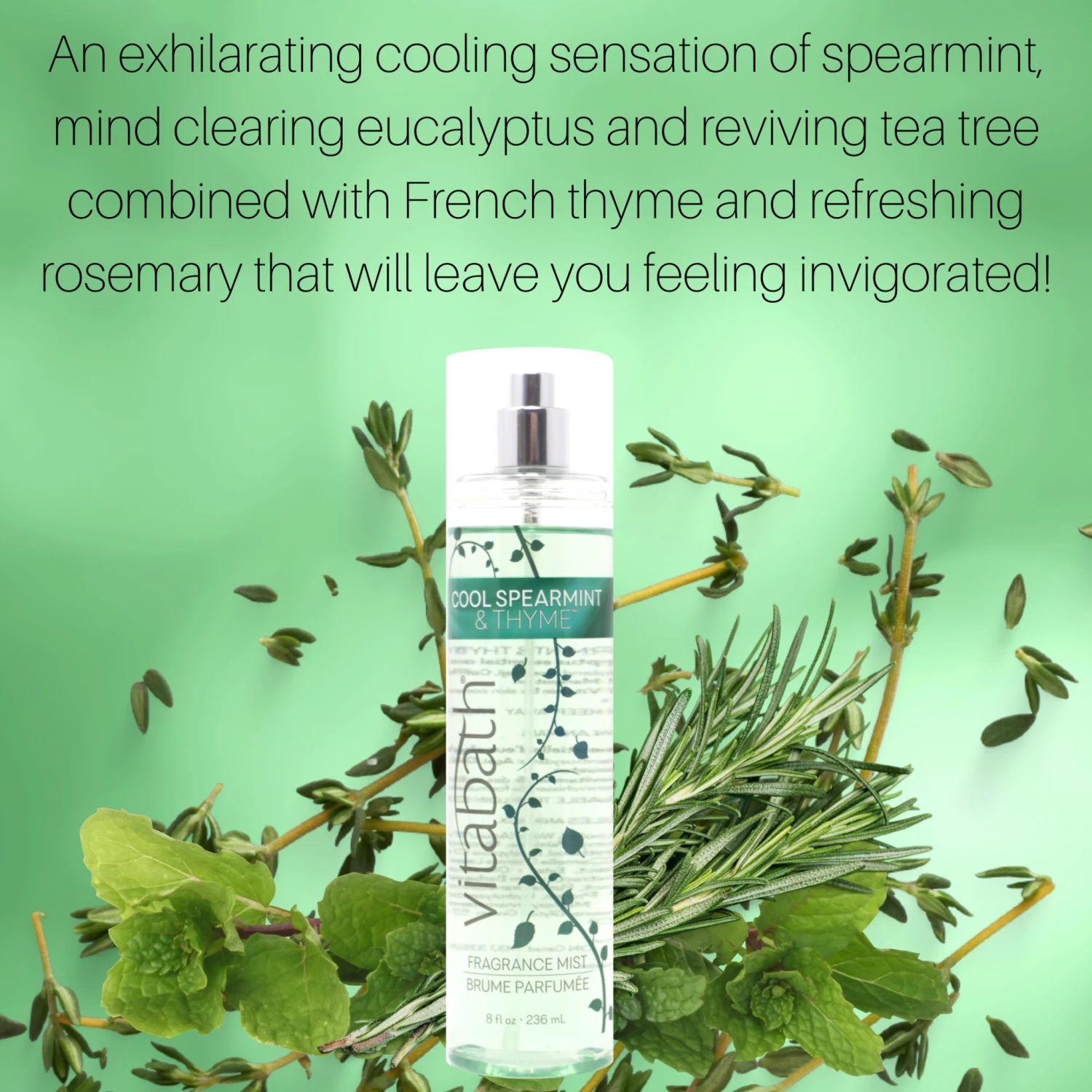 Cool Spearmint & Thyme™ Fragrance Mist 8 Fl Oz/236 ML 5 Cool Spearmint & Thyme™ Fragrance Mist 8 Fl Oz/236 ML - Image 3