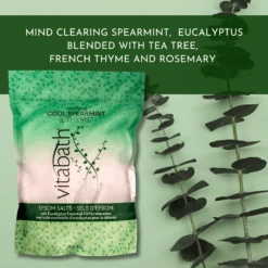 Cool Spearmint & Thyme™ Epsom Salts 36 Oz/1 Kg -Primally Pure Shop Cool Spearmint Epsom Salts fragrance 50484.1695753344