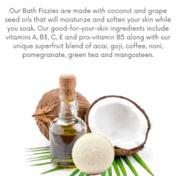 Heavenly Coconut Crème™ Bath Fizzies 11.3oz/320g 19 Heavenly Coconut Crème™ Bath Fizzies 11.3oz/320g -Primally Pure Shop HCC Bath Fizzies lifestyle 2 96474.1678137985