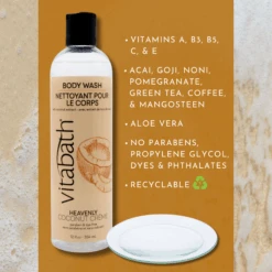 Heavenly Coconut Crème™ Body Wash 12 Fl Oz/354 ML -Primally Pure Shop Heavenly Coconut Body Wash 3 22603.1695753795