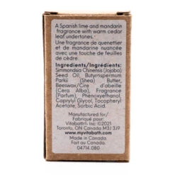 Lime & Cedarleaf Solid Cologne 0.5 Oz/14 G -Primally Pure Shop LC Solid Cologne Carton back 2000x2000 58823.1629734351