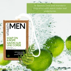 Lime & Cedarleaf Soap On A Rope 9 Oz/255 G -Primally Pure Shop LC soap on a rope lifestyle fragrance 2000x2000 48690.1629674183