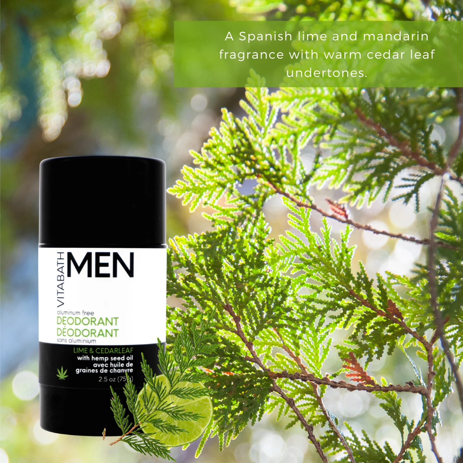 Lime & Cedarleaf Aluminum Free Deodorant 2.5 Oz/75 G 6 Lime & Cedarleaf Aluminum Free Deodorant 2.5 Oz/75 G - Image 4