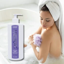 Lavender Chamomile Bath & Shower Gelée 21 Oz/600 G -Primally Pure Shop Lavender Chamomile gelee lifestyle 2 90085.1695391464