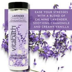 Lavender Chamomile Foaming Bath Salts 27 Oz/765 G -Primally Pure Shop Lavender Foaming Bath Salts fragrance 46540.1695397430