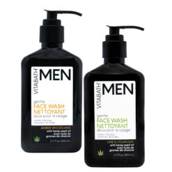 Amber Woodland Gentle Face Wash 6.7 Fl Oz/200 ML -Primally Pure Shop Mens face wash group shot 2000x2000 59354.1629673967