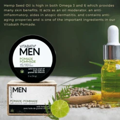 Vitabath Pomade 2 Oz/56 G -Primally Pure Shop Pomade hemp oil 2000x2000 05443.1634250325