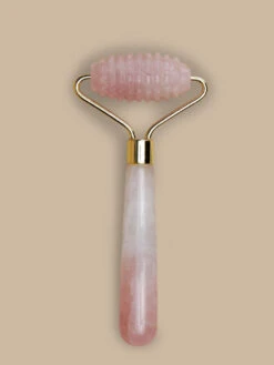 Rose Quartz Ridged Roller