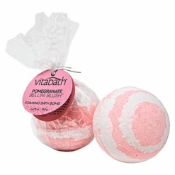 Pomegranate Bellini Blush™ Hand-Wrapped Foaming Bath Bomb 5.29 Oz/150 G